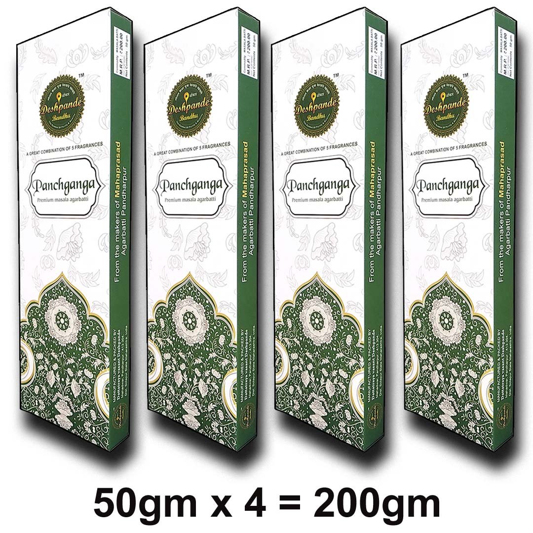 ddb30a_a0619809f8a64668acf7a0c84fefa283mv2.jpg PANCHAGANGAA AGARBATTI 200gm (4 Packs of 50gm) - Image 1